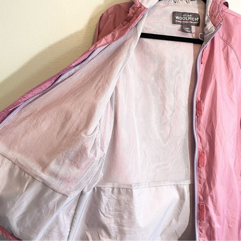 Woolrich Women's Zip Up Windbreaker Light Pink Size Medium - Picture 6 of 16